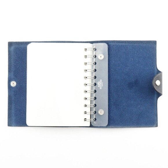 HERMES Yuris PM Notebook Notebook cover Note Navy blue Togo _ - Picture 9 of 13